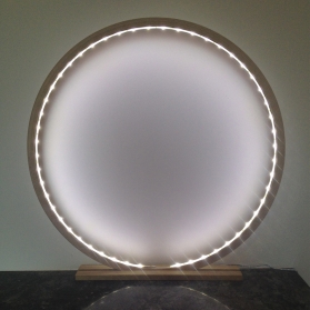 Lampe à poser en bois brut Naturel - Taille 60 cm