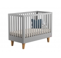 Lit bébé Lounge Gris - 70 x 140 cm
