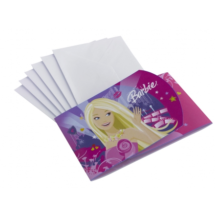 Barbie ~Set de 6 cartes d'invitation~