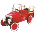 Voiture à pédales Camion de pompiers rouge