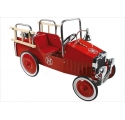 Voiture à pédales Camion de pompiers rouge