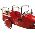 Voiture à pédales Camion de pompiers rouge