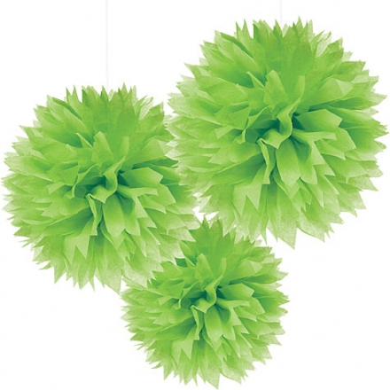 Pompon ~Set de 3 pompons - vert~