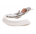 Transat bébé COCO Blanc - Housse coton bio Gris