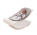 Coco stylewood lounger White - Frost Grey Cushion