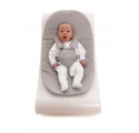 Coco stylewood lounger White - Frost Grey Cushion