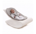 Coco stylewood lounger White - Frost Grey Cushion