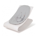 Coco stylewood lounger White - Frost Grey Cushion