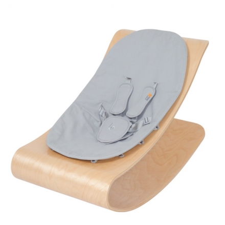 Transat bébé COCO Naturel - Housse coton bio Gris