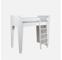 Lit mezzanine KETARA 80 x 160 cm - Blanc