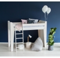 Lit mezzanine KETARA 80 x 160 cm - Blanc
