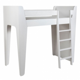 Lit mezzanine KETARA 80 x 160 cm - Blanc