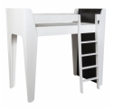 Lit mezzanine KETARA 80 x 200 cm - Blanc/Noir