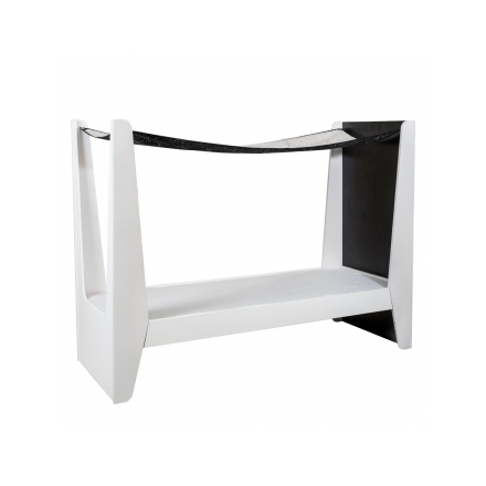 Lit Cabane KETARA 80 x 160 cm - Baldaquin Blanc