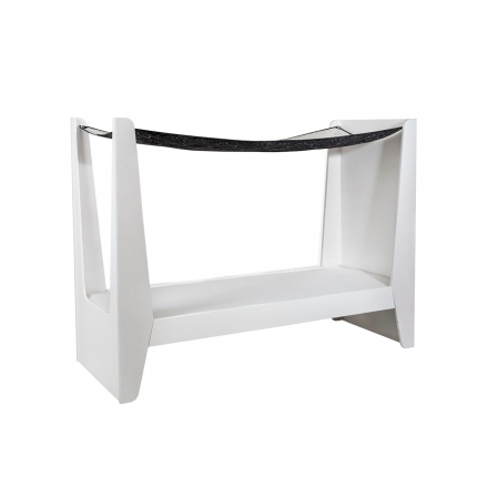 Lit Cabane KETARA 80 x 160 cm - Baldaquin Blanc