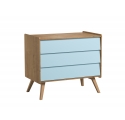 Dresser With Changing Table Vintage blue