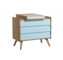 Dresser With Changing Table Vintage blue