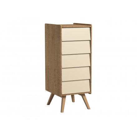 Chiffonnier Vintage Jaune / Naturel