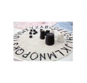 Tapis rond ABC - Naturel et noir