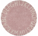 Tapis rond ABC - Rose