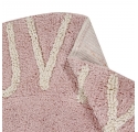 Tapis rond ABC - Rose