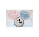 Tapis rond ABC - Rose