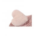 Tapis Puffy Coeur rose avec coussin