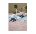 Tapis Puffy Coeur rose avec coussin
