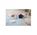 Tapis Puffy Coeur rose avec coussin
