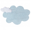 Tapis Puffy Nuage bleu avec coussin