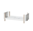Lit bébé évolutif 5 en 1 - MINI + WOOD - Blanc/Chêne
