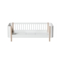 Lit bébé évolutif 5 en 1 - MINI + WOOD - Blanc/Chêne