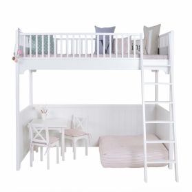 Seaside Loft Bed 90 x 200 - White