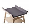 Housse de matelas à langer LINEA gris anthracite
