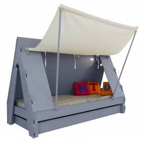 Tente bed 90 x 190 cm by MATHY BY BOLS - Charcoal Grey