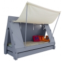 Tente bed 90 x 190 cm by MATHY BY BOLS - Charcoal Grey