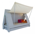 Tente bed 90 x 190 cm by MATHY BY BOLS - Grey