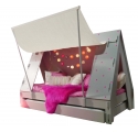 Tente bed 90 x 190 cm by MATHY BY BOLS - Grey