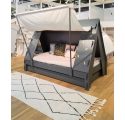 Tente bed 90 x 190 cm by MATHY BY BOLS - Charcoal Grey