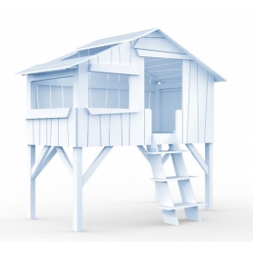 Lit Cabane Mathy By Bols 90x190 cm - Bleu poudré