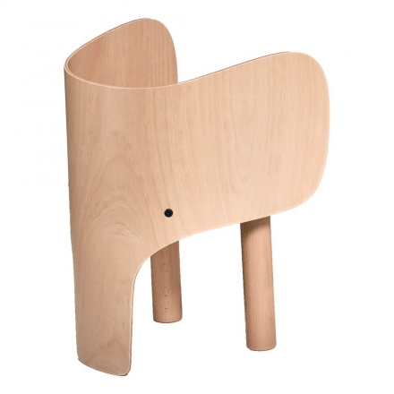 Chaise Eléphant en bois de hêtre par Marc Venot