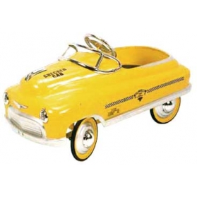Voiture à pédales "de collection" COMET - Métal jaune