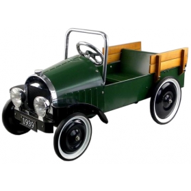 Voiture à pédales "de collection" Pick up - Métal vert