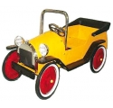 Voiture à pédales "de collection" - Métal jaune