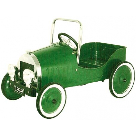 Voiture à pédales "de collection" 1939 - Métal vert