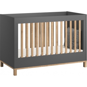 Baby Bed 60 x 120 cm - VOX Altitude Graphite/oak