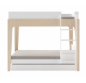 Lit tiroir Perch Blanc (nouvelle échelle inclue)