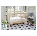 Lit bébé évolutif  avec matelas - Bouleau Naturel