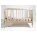Lit bébé évolutif  avec matelas - Bouleau Naturel