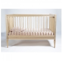 Lit bébé évolutif  avec matelas - Bouleau Naturel